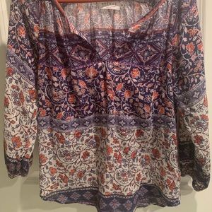 Velvet by Graham & Spencer chic Peasant top